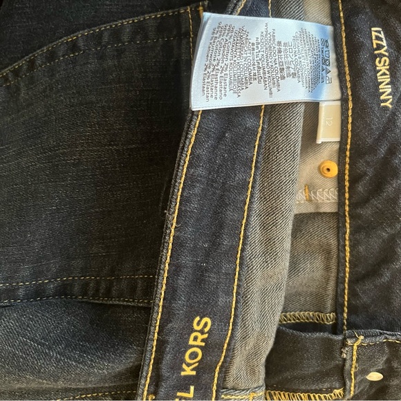 MICHAEL Michael Kors STELLAR WASH CROPPED JEANS Sz 12 - Picture 5 of 12